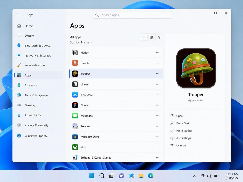 Open Photo Jelly from Settings or the Start menu